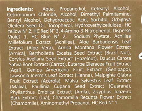 Surya Brasil Henna Cream Mahogany application scene shows even color deposit on hair