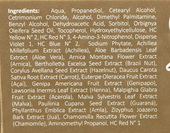 Surya Brasil Henna Cream Mahogany application scene shows even color deposit on hair