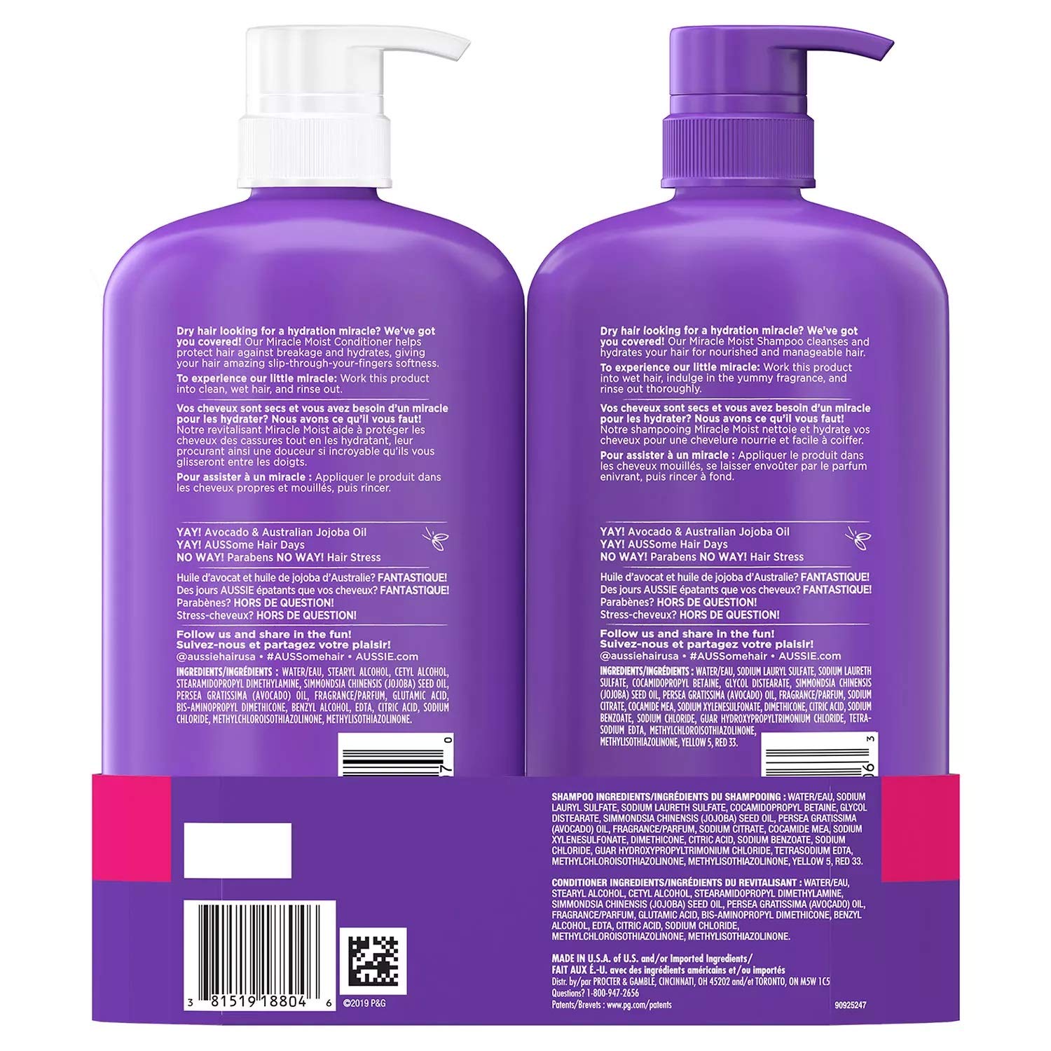 Susicit Aussie Miracle Moist citrus scent image evokes refreshing shower experience.