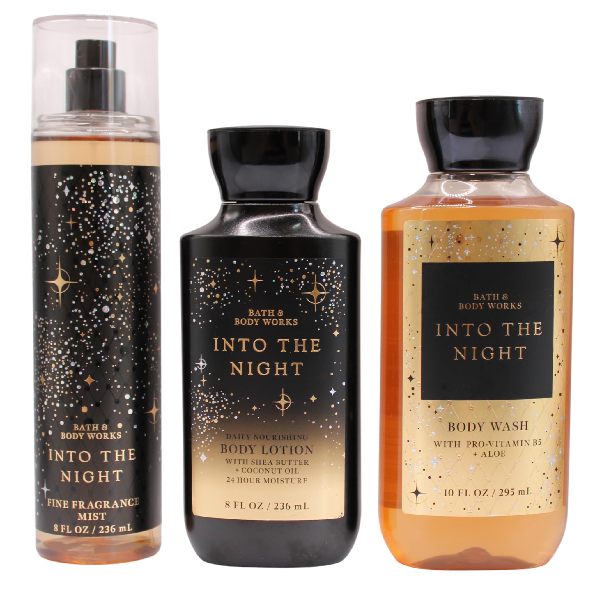 Susicit Into the Night daily trio bundle - hydrating shower gel, fragrance mist, silky lotion for daily routine