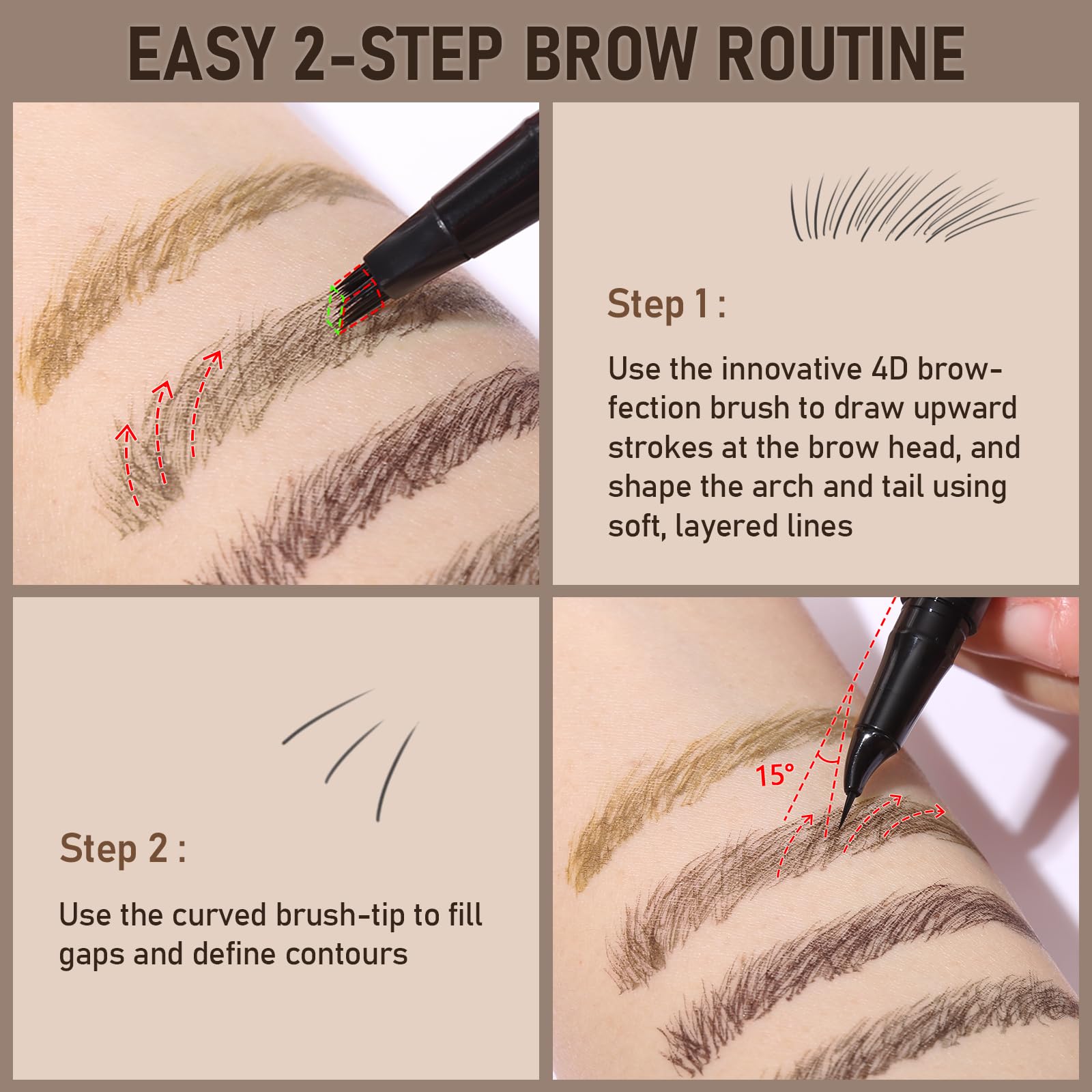 SUSIKEKI dual-ended-pencil natural-brows-swatch suits many hair colors.