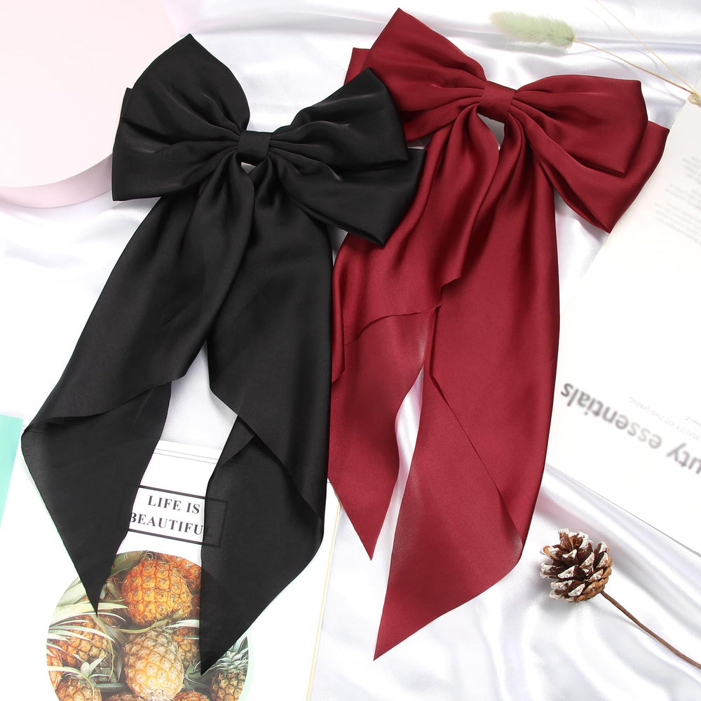 SUSULU long-tail ribbon hairpin adds elegant detail for versatile updos.