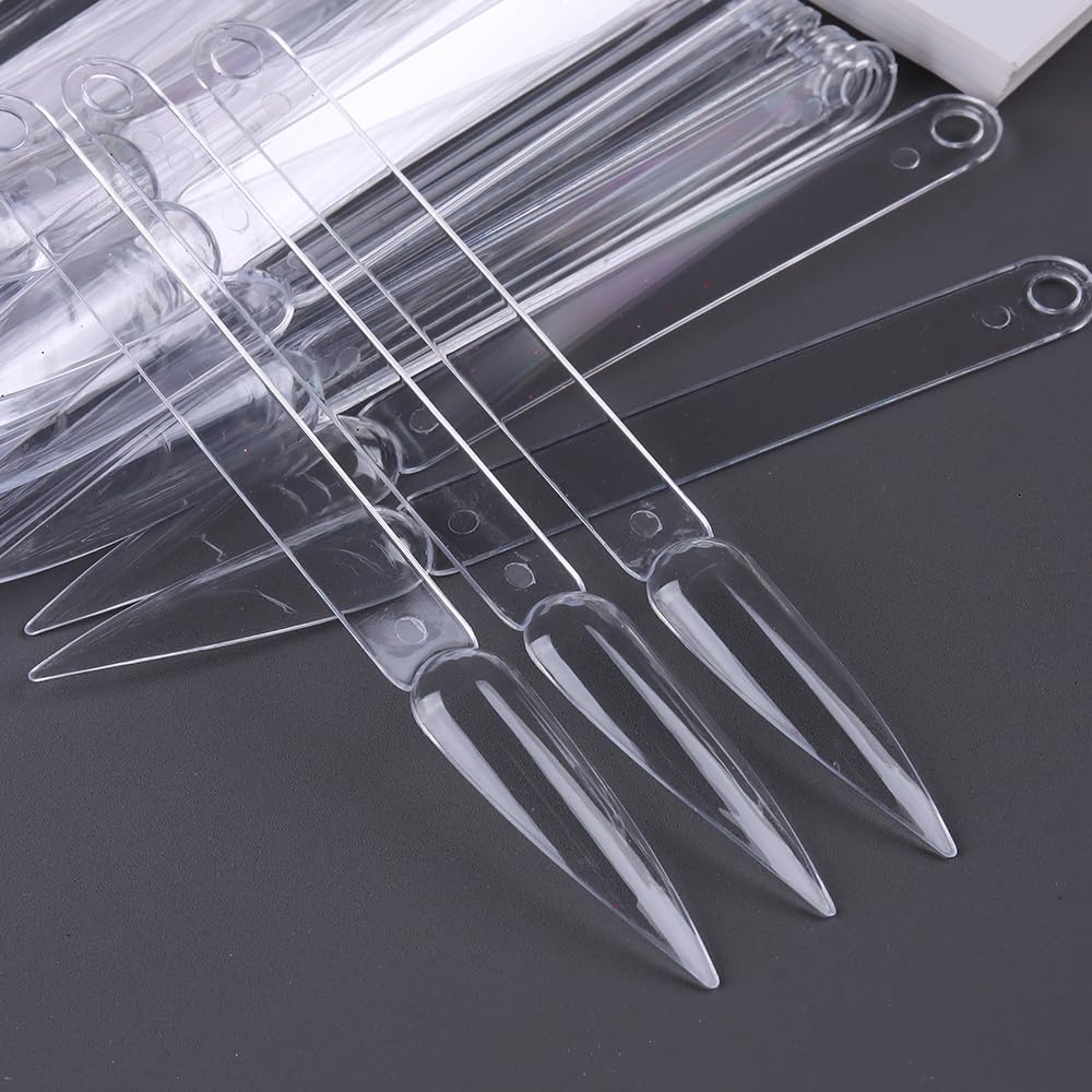 SUTOKAKA DIY salon setup uses ringed sticks to arrange nail colors efficiently.
