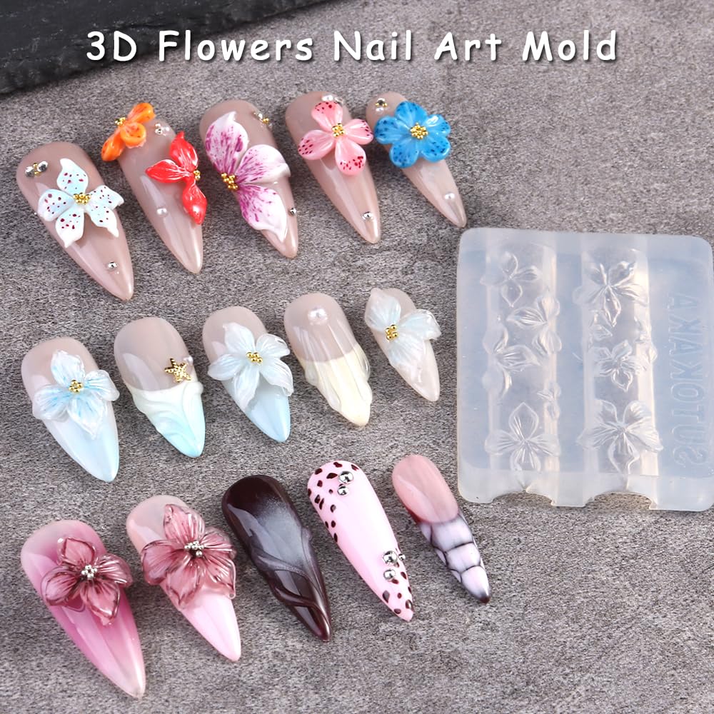 SUTOKAKA resin nail art mold enabling quick, clean 3D decorations