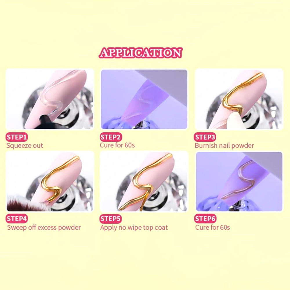 SUTOZMIWE double-head nail art pen enables precise detailing