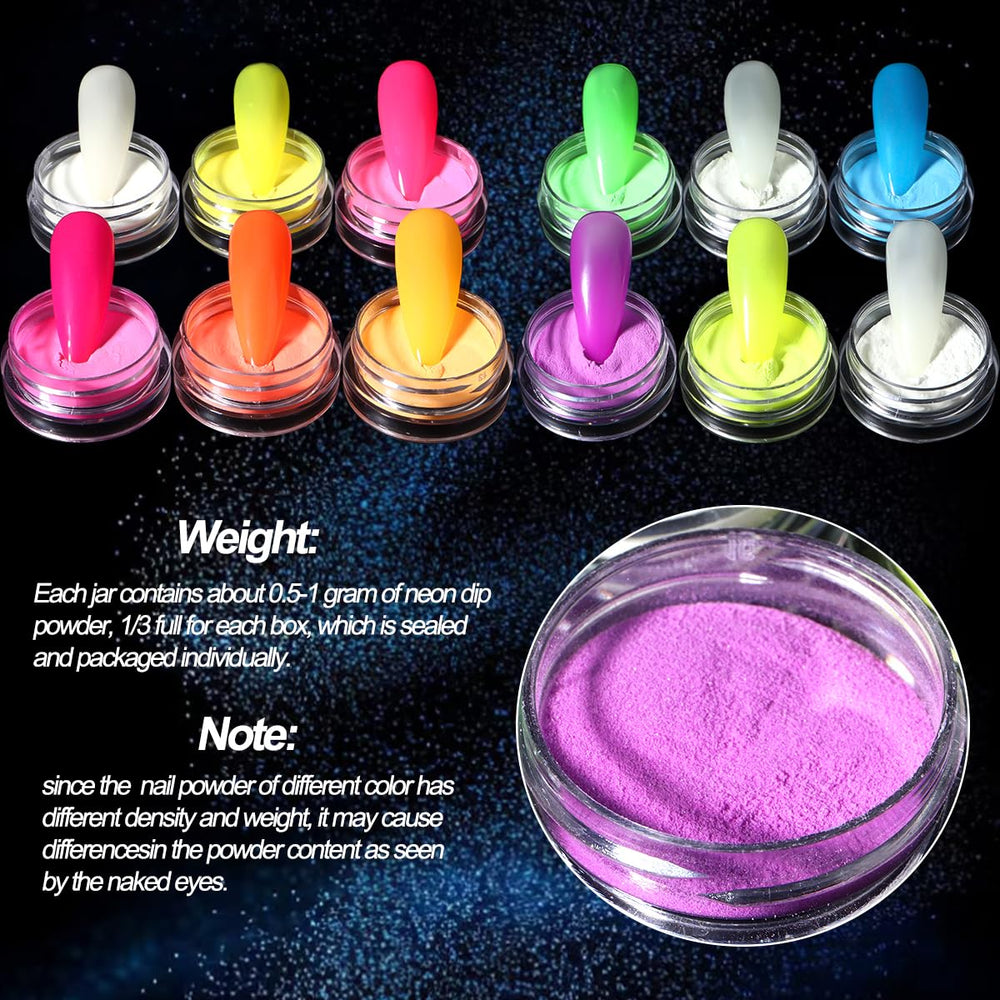 SUTOZMIWE glow powder application using sponge stick on nails.