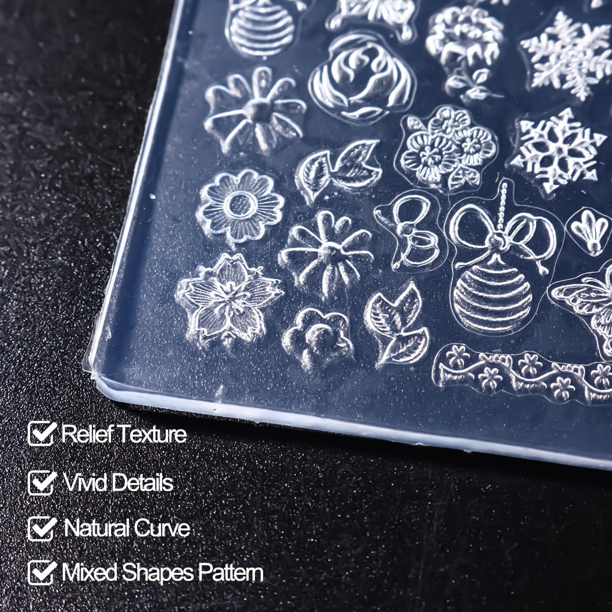 SUTOZMIWE nail art molds resin crafting use for small projects