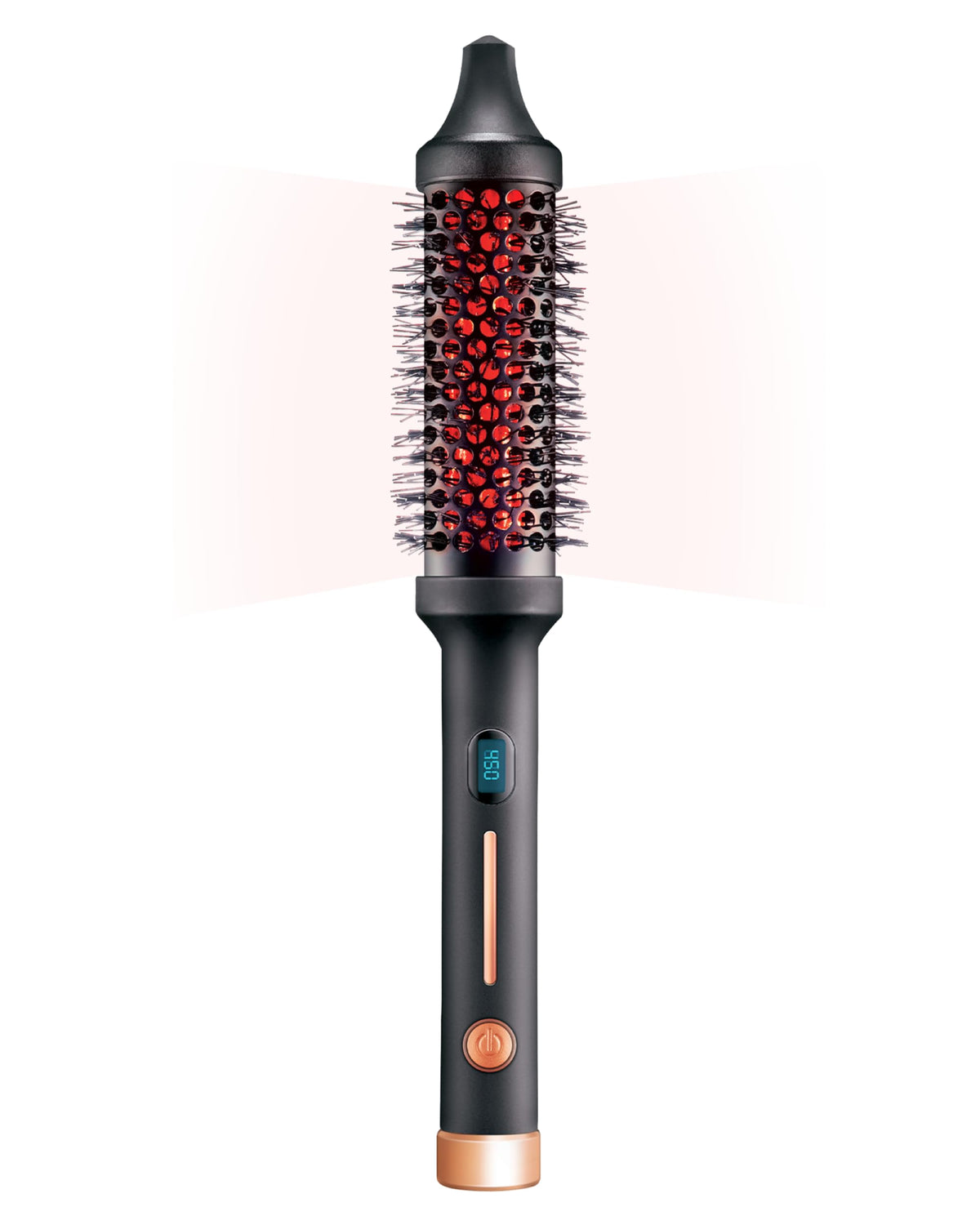 SUTRA Thermal Brush digital display provides precise temperature control for safer styling.