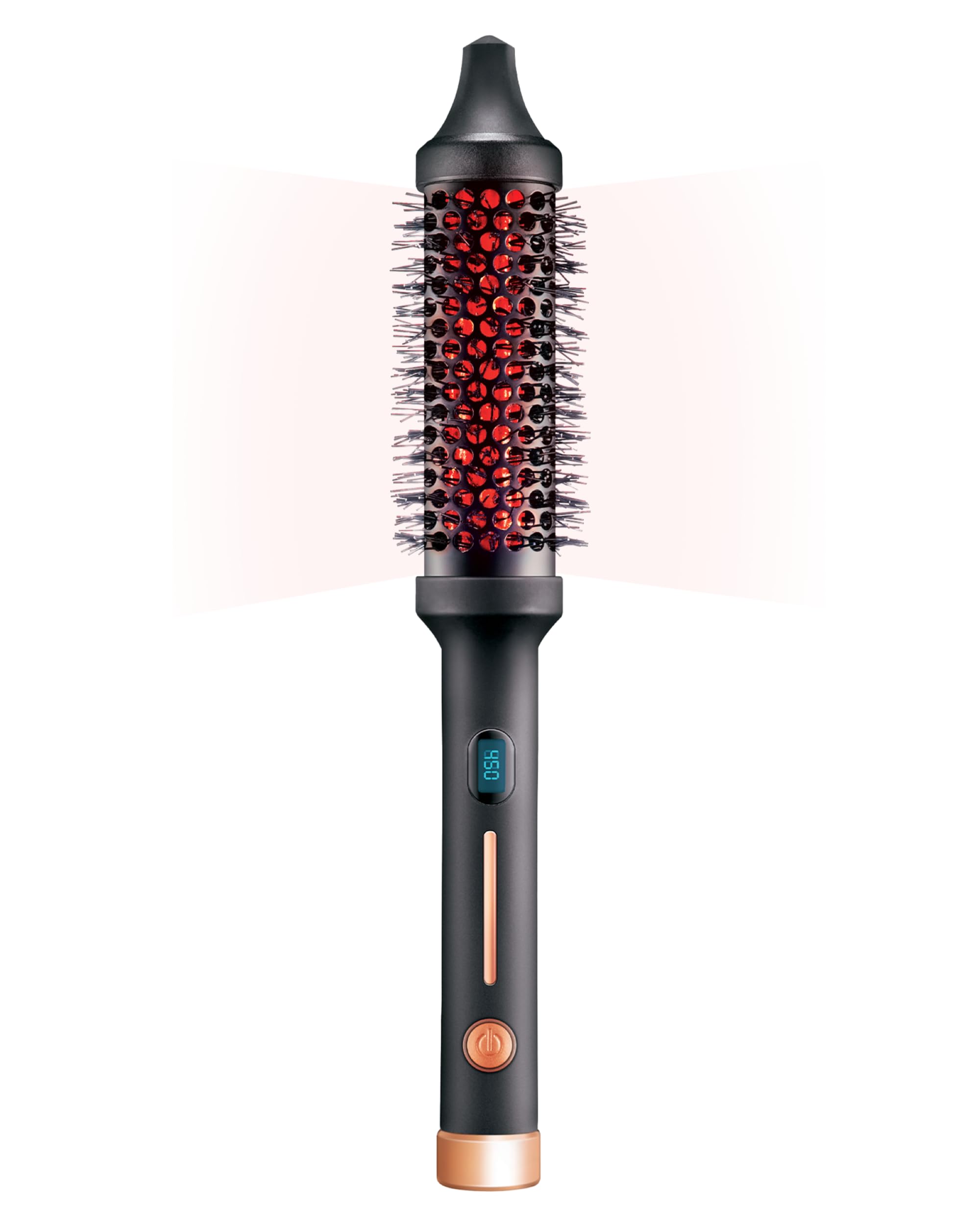 SUTRA Thermal Brush digital display provides precise temperature control for safer styling.