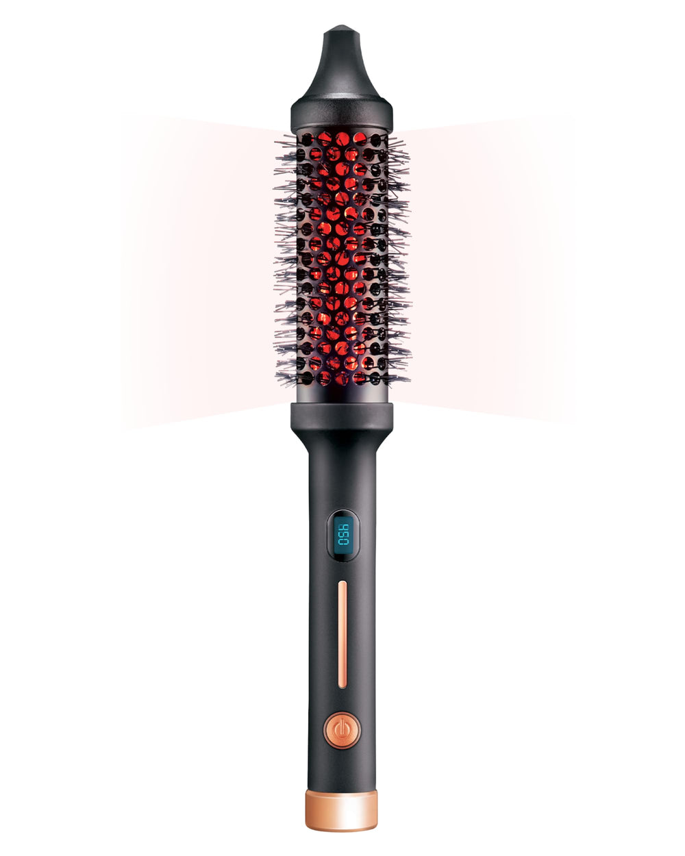 SUTRA Thermal Brush digital display provides precise temperature control for safer styling.
