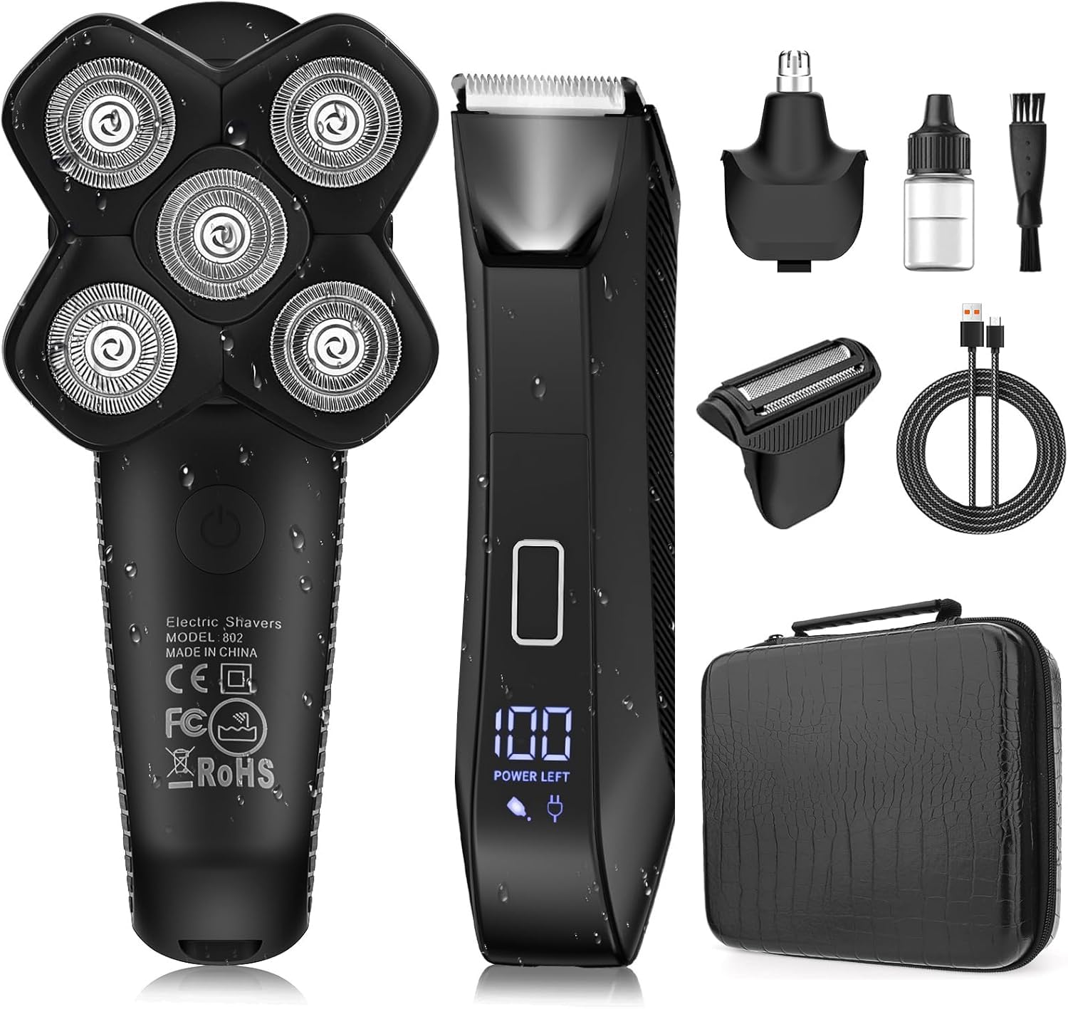 Suttik Manscape body trimmer kit—interchangeable heads for head-to-toe grooming
