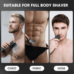 Suttik Manscape ceramic blades—gentle on sensitive skin