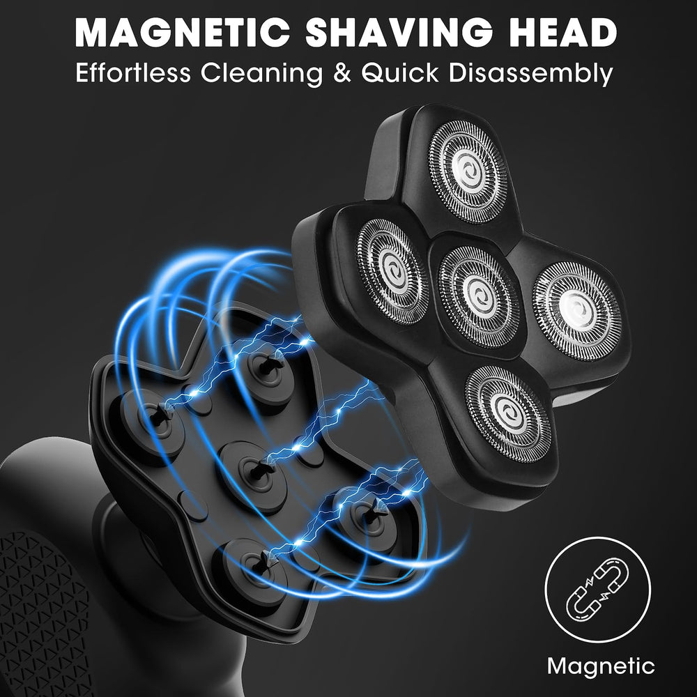 Suttik Manscape magnetic removable head—easy cleaning after every shave
