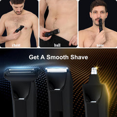 Suttik Manscape nose trimmer detail highlights precise nose hair removal.