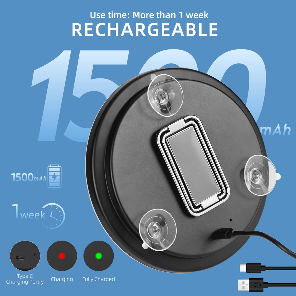 Suupvaor 360-degree adjustable stand offers flexible viewing angles.
