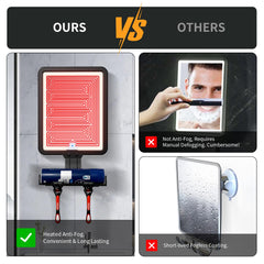 Suupvaor mirror offers cool, natural, warm light modes for tailored ambience.