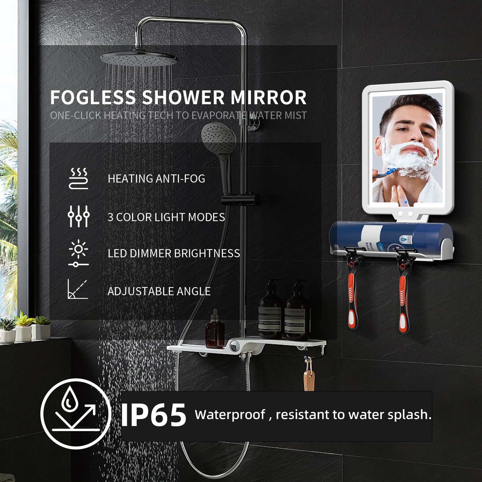 Suupvaor mirror offers three color modes and adjustable brightness for any lighting