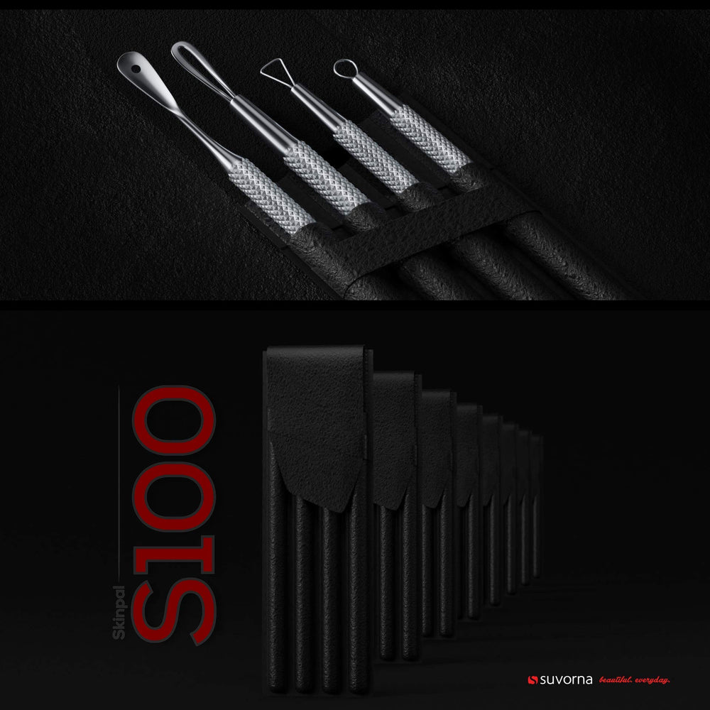 Suvorna pimple extractor kit used for safe facial acne extraction.