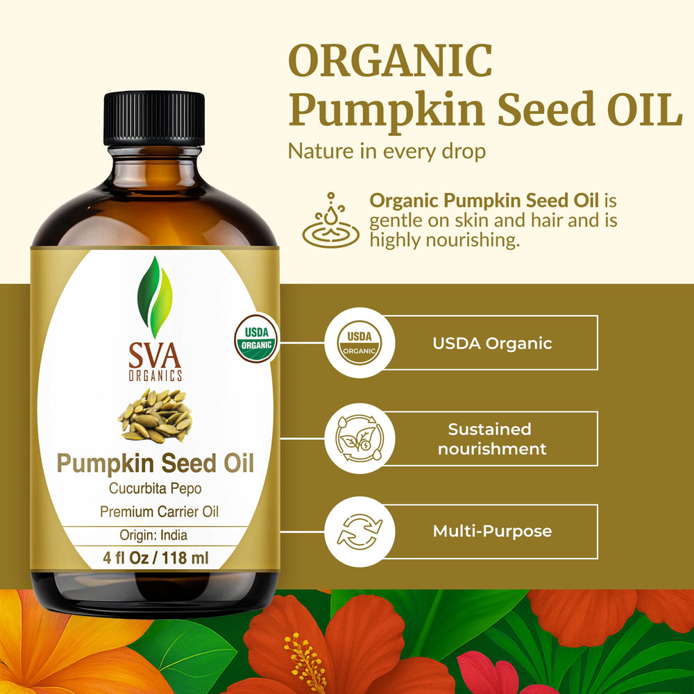 SVA Organics pumpkin seed oil dropper enables precise facial application.