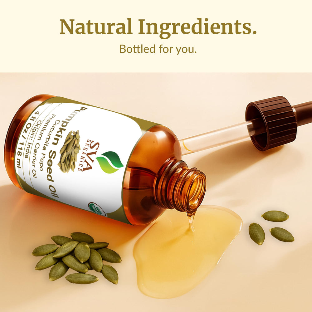 SVA Organics cold-pressed pumpkin seed oil is cruelty-free and preservative-free.