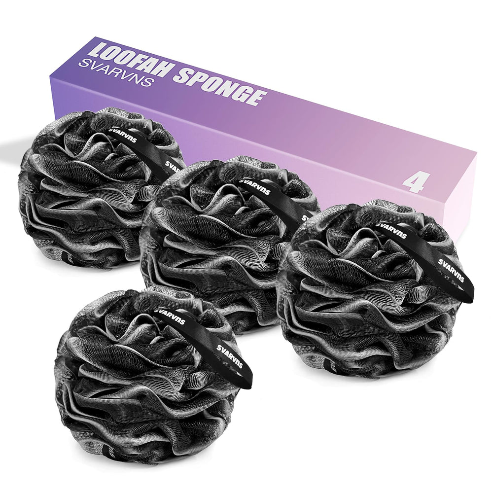 Svarvns loofah sponge large-75g close-up showing soft mesh for gentle exfoliation.