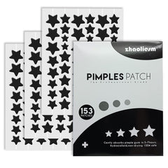 SVIPTP Black Star patches on skin for 153-count coverage and convenient protection.
