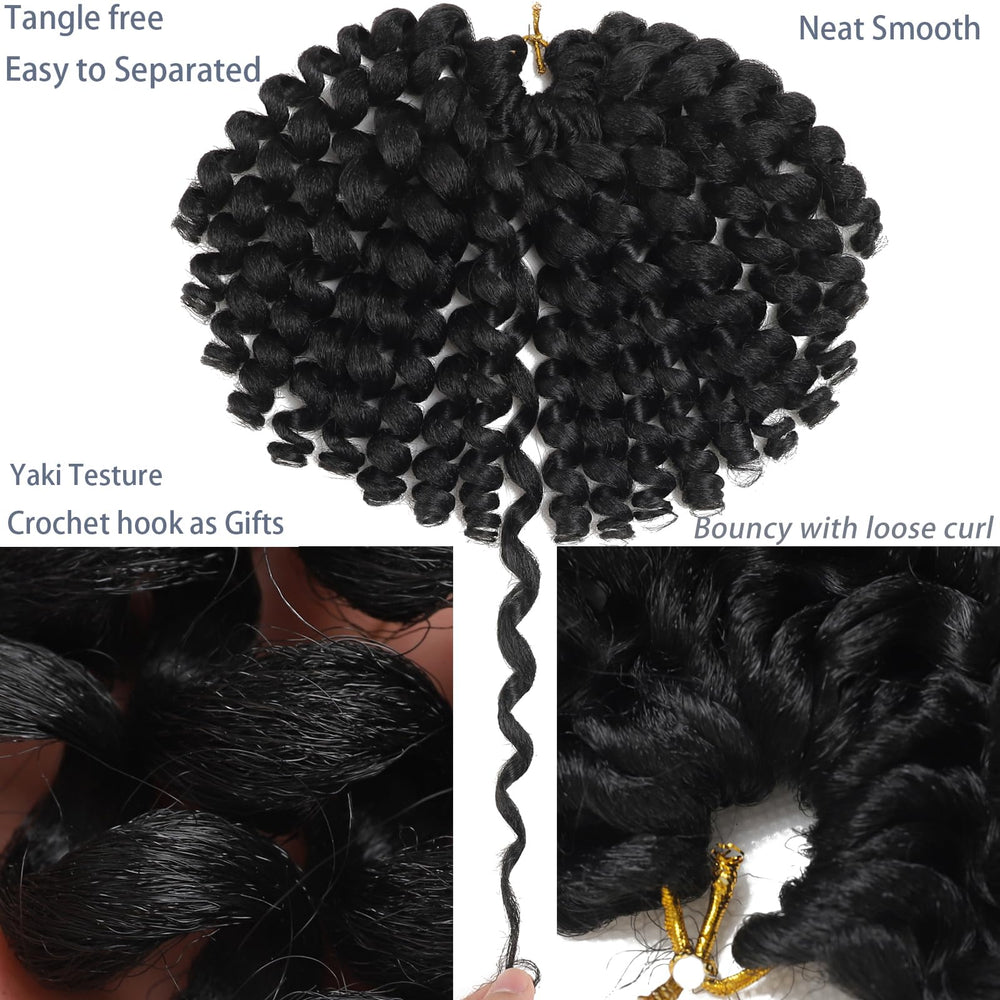 Svolna crochet hair closeup shows soft, no-shedding fibers.