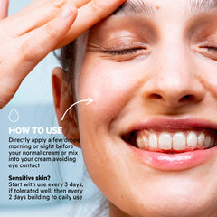 SVR A Concentrate pump dispense highlights easy nightly application and even skin tone.