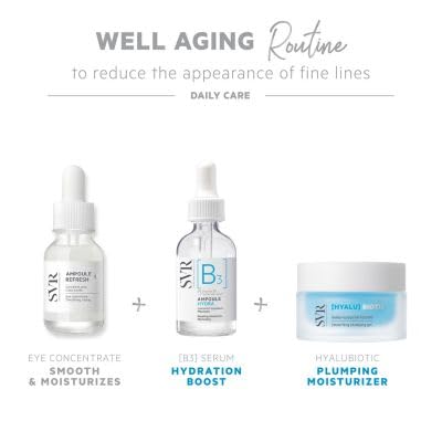 SVR B3 concentrate serum dropper provides precise, mess free hydration.