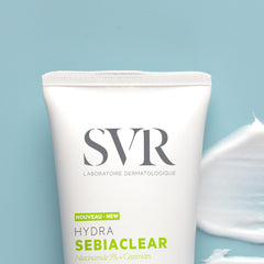 SVR Sebiaclear hyaluronic acid hydration boosts plumpness for dehydrated, acne-prone skin.