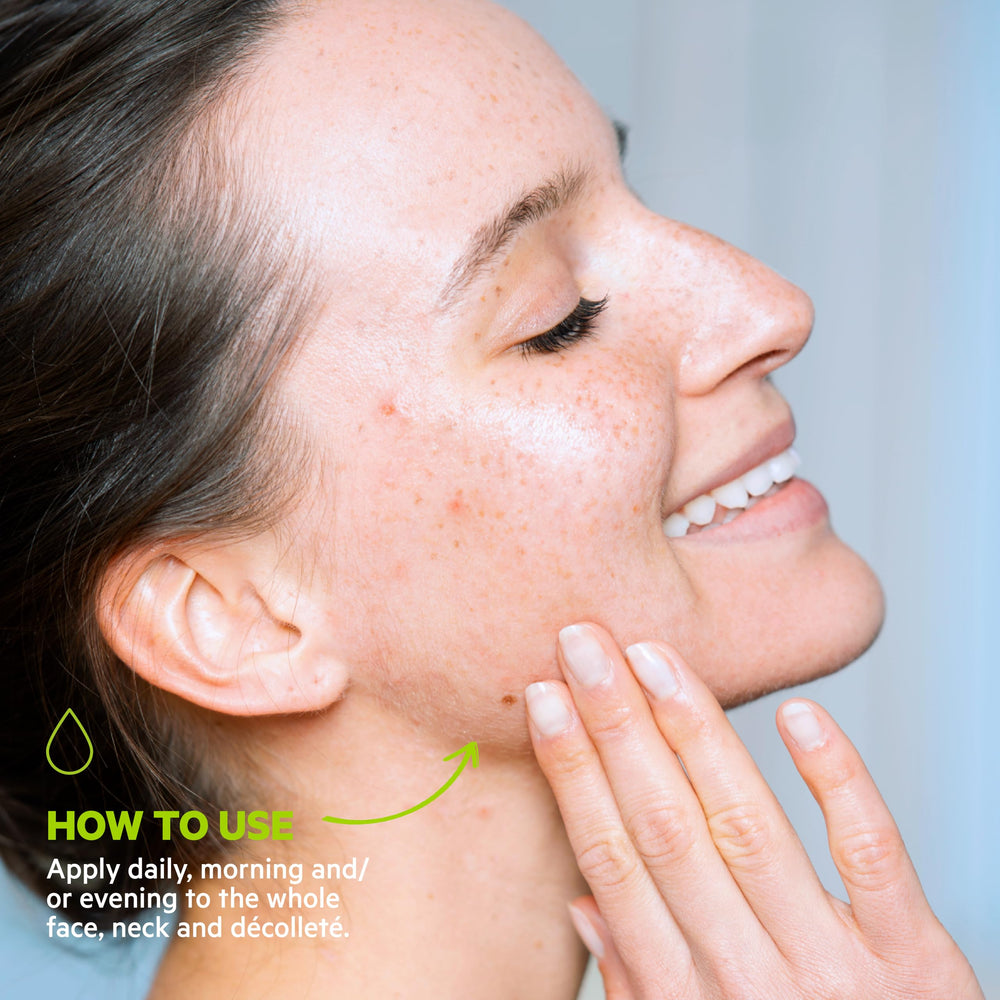 SVR Sebiaclear serum dispense pump enables precise blemish-prone skin application.