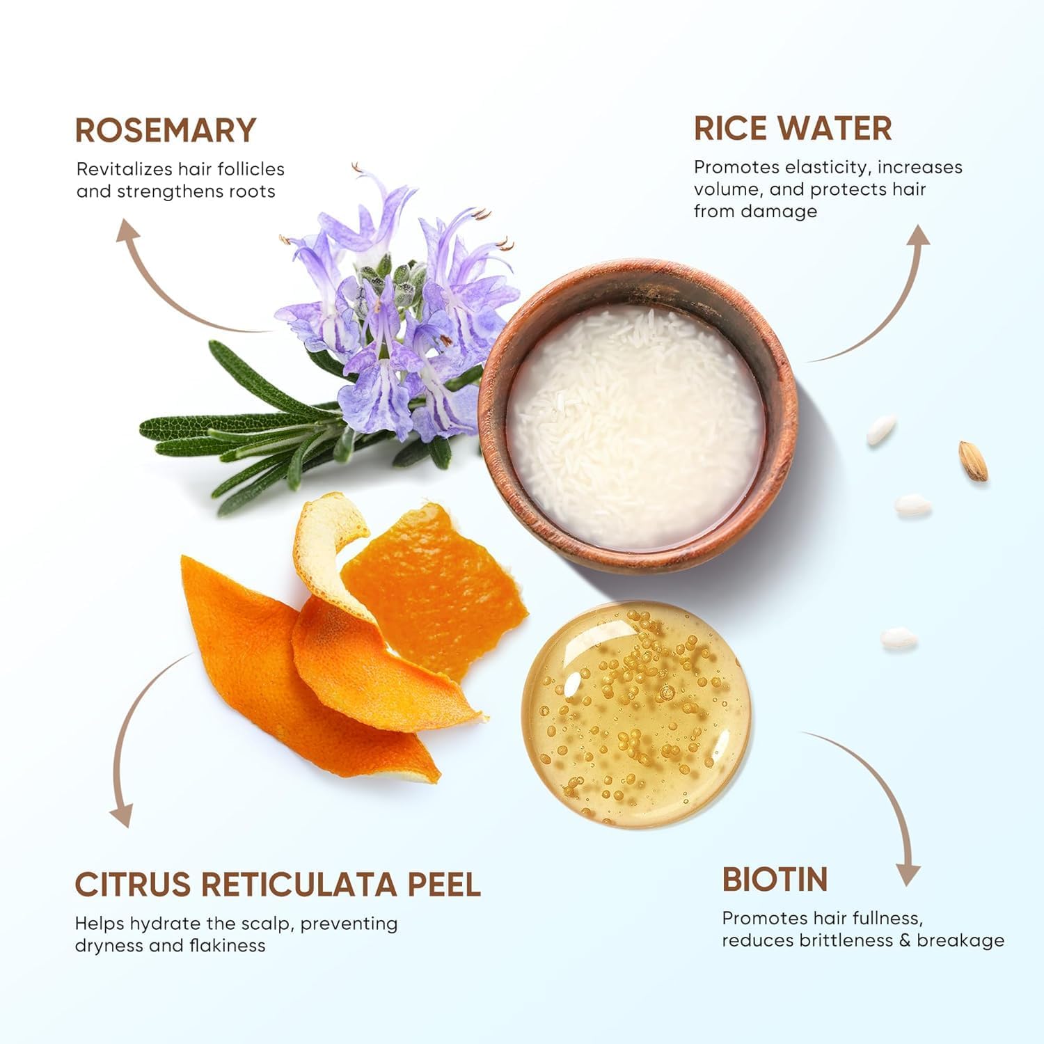Svvimer citrus peel and vitamin boost visible in ingredient bowl for scalp care.