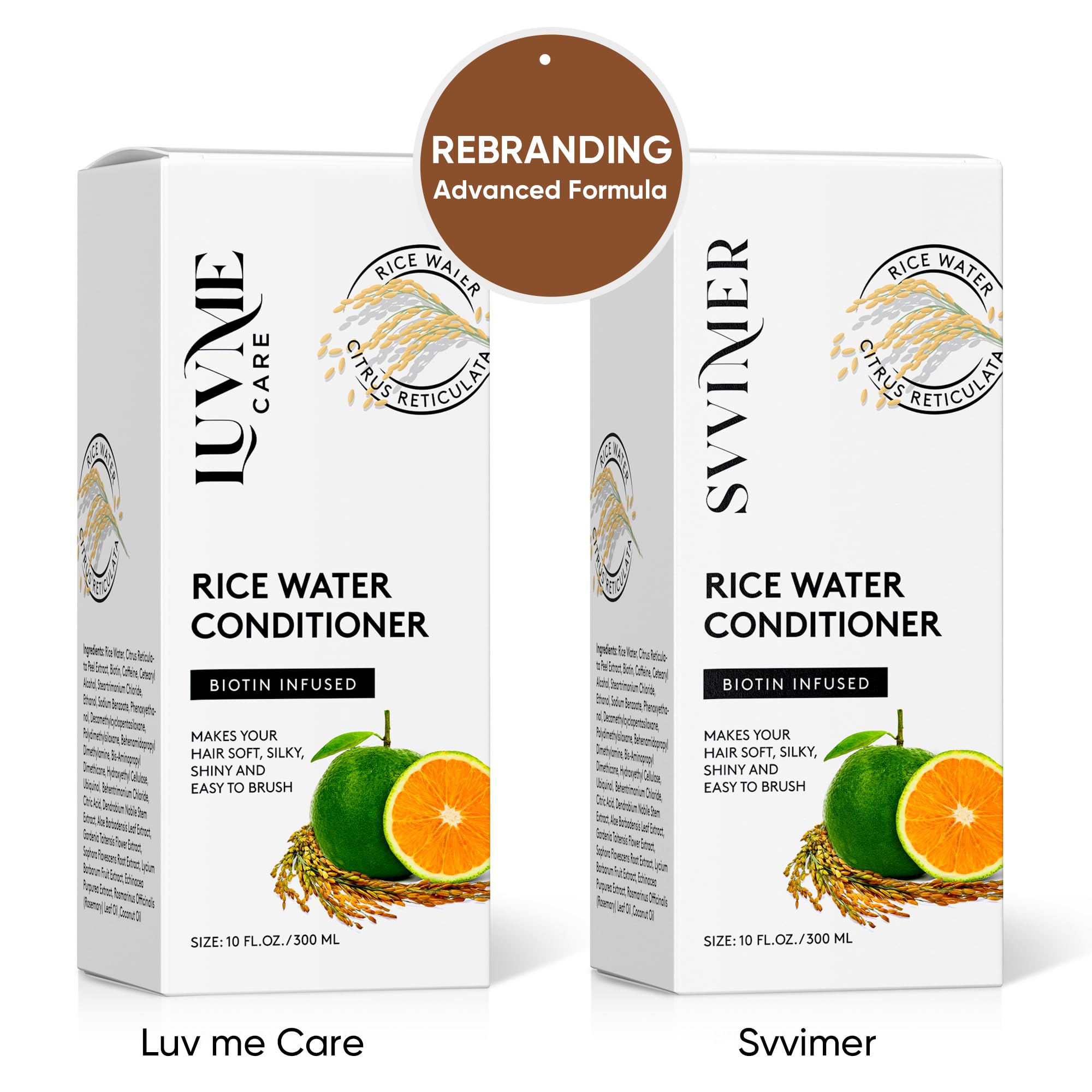 Svvimer natural ingredients-botanicals highlights botanicals and biotin for stronger elasticity.