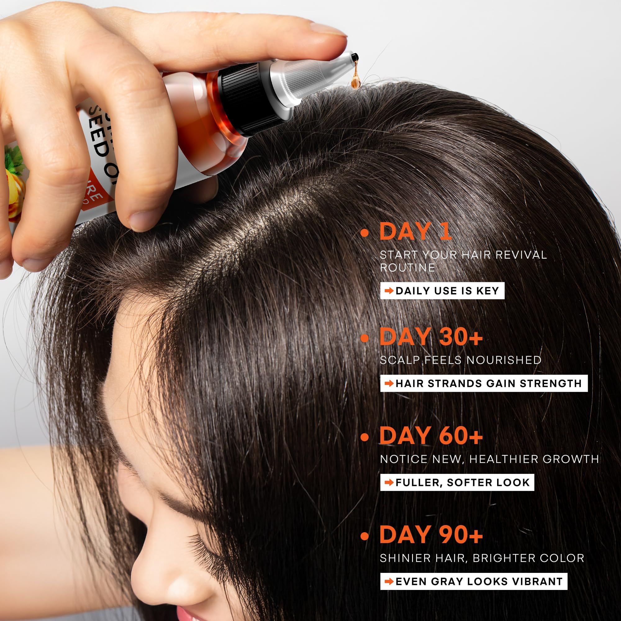 Svvimer Pumpkin Seed Oil ingredients panel highlighting zinc, magnesium, and omega fatty acids.