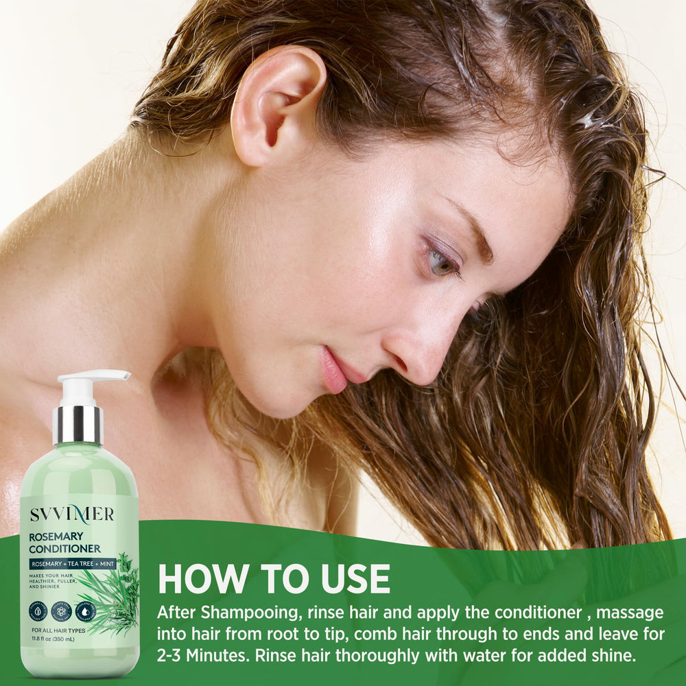 Svvimer Rosemary Mint Tea Tree essence closeup conveys fresh scent and calming ritual.