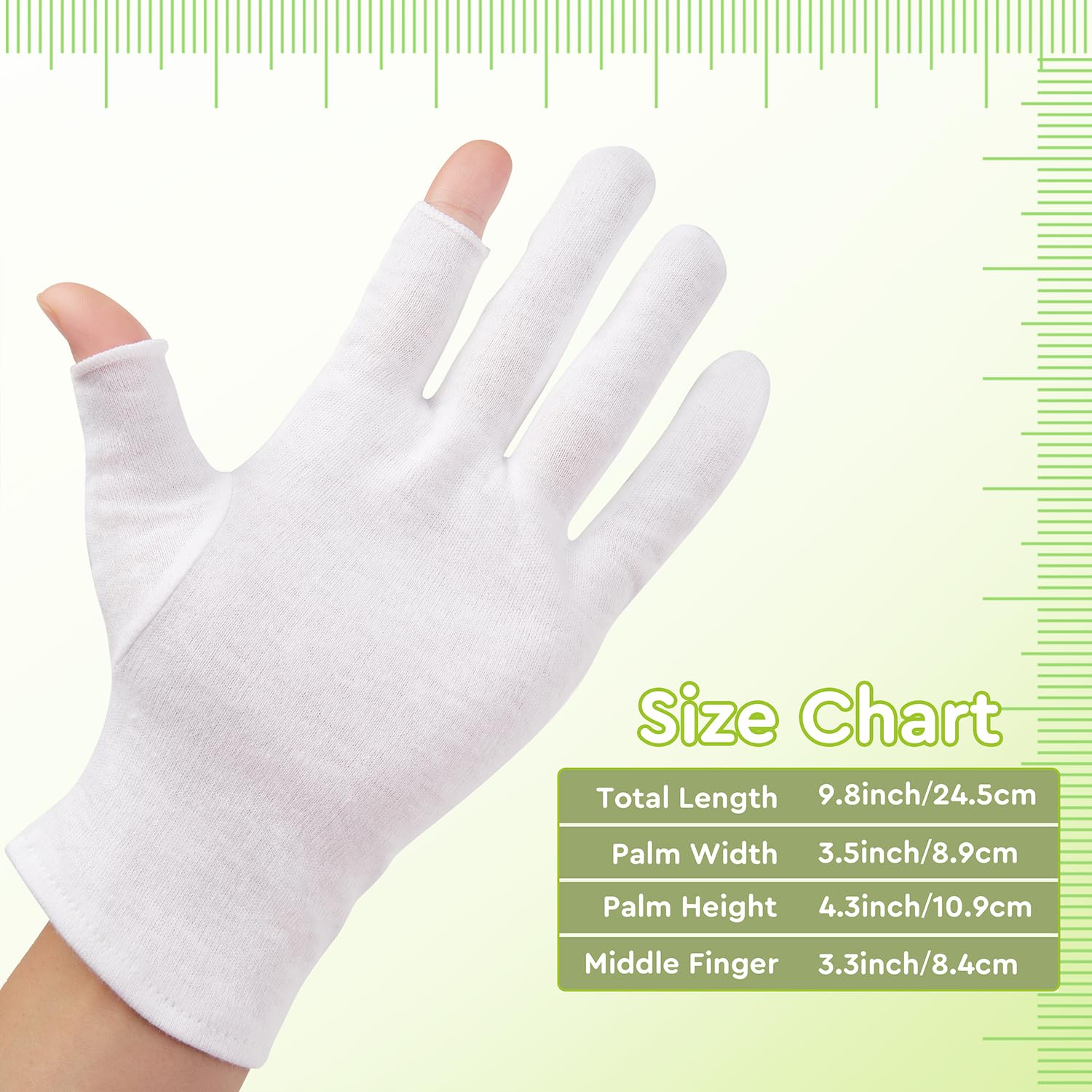SWAKER 100% cotton fabric gloves offering breathable comfort.