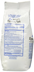 Swan Epsom Salt dissolving in bathwater for a relaxing mineral soak.