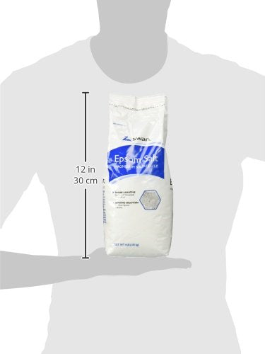 Swan Sal Epsom 4lb, exfoliación suave de pies para piel más tersa.