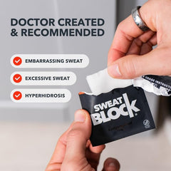 SweatBlock underarm-fresh image emphasizing dry underarms.