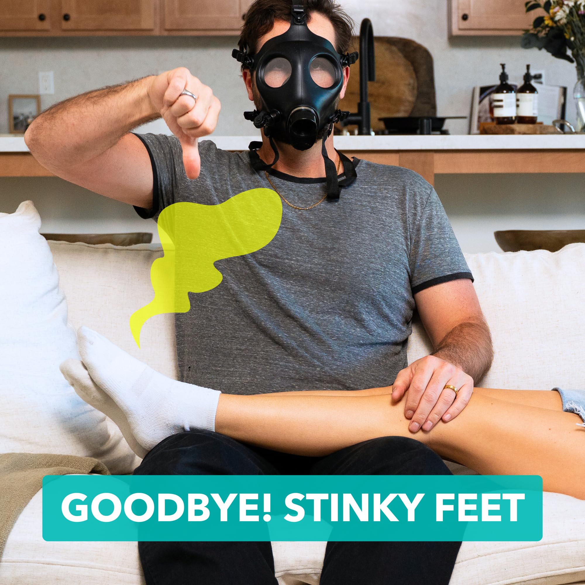 Twice-daily SweatBlock Lotion fits into daily routines for foot protection.