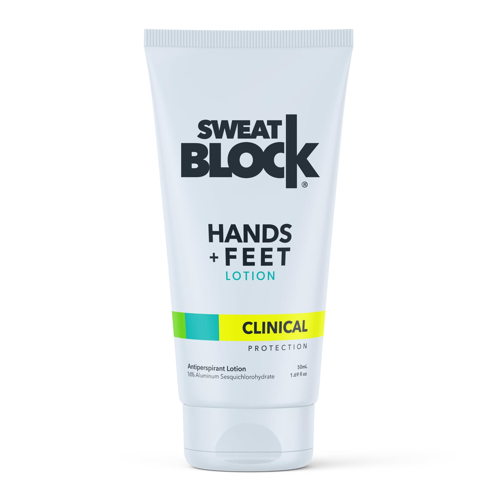 SweatBlock hands-application reduces sweaty palms for confident greetings.