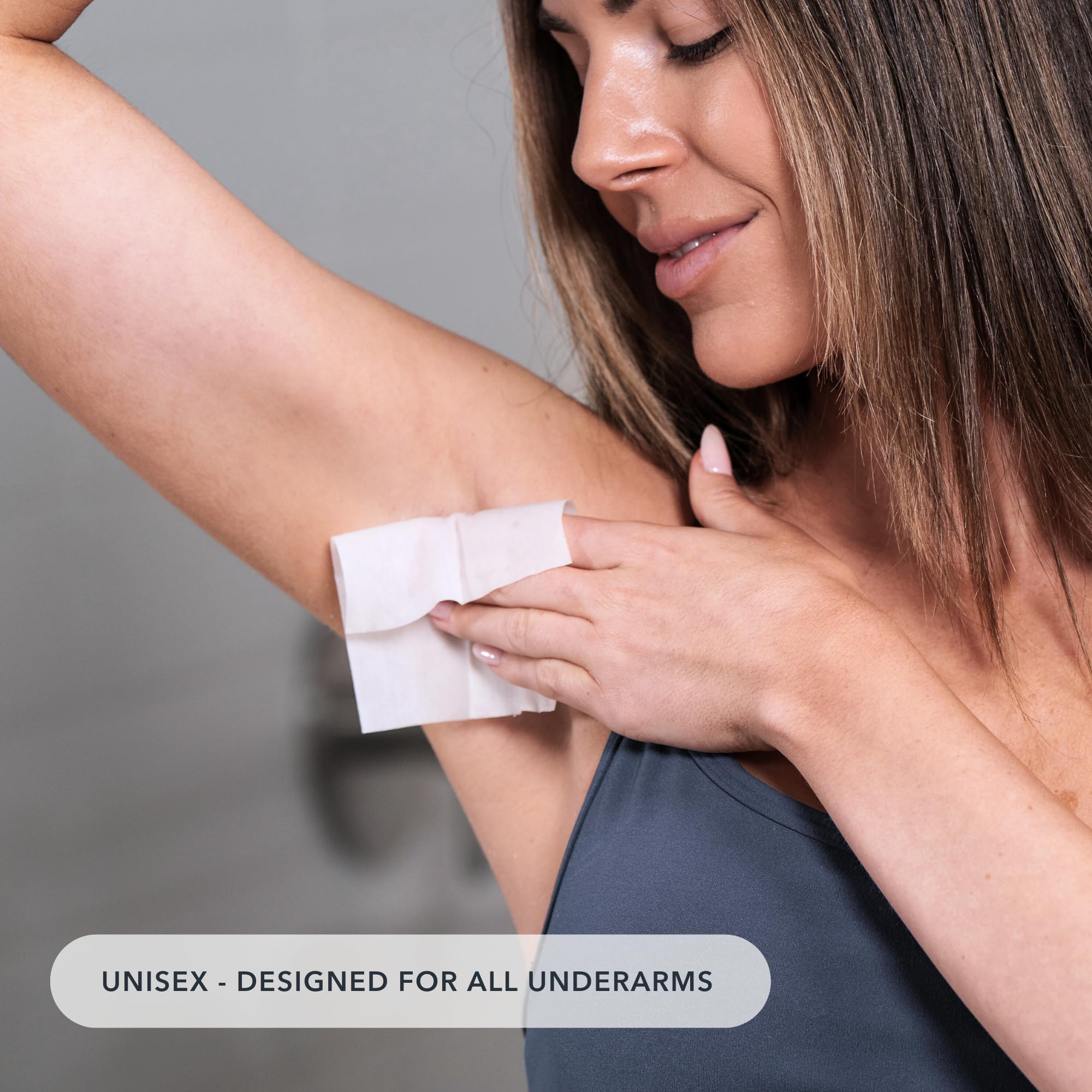 SweatBlock individually wrapped wipes for discreet, on-the-go use.