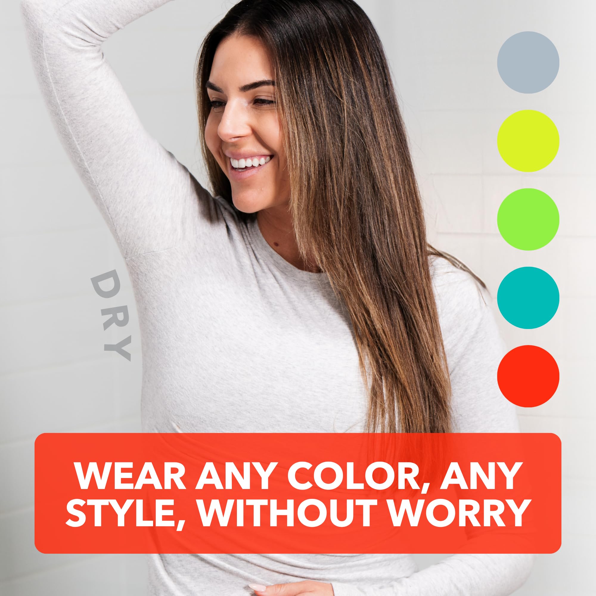 SweatBlock stays dry during meetings, boosting confidence in shirts.