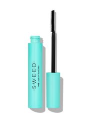 Sweed Lash Lift Mascara packaging closeup highlighting vegan clean beauty and premium branding.