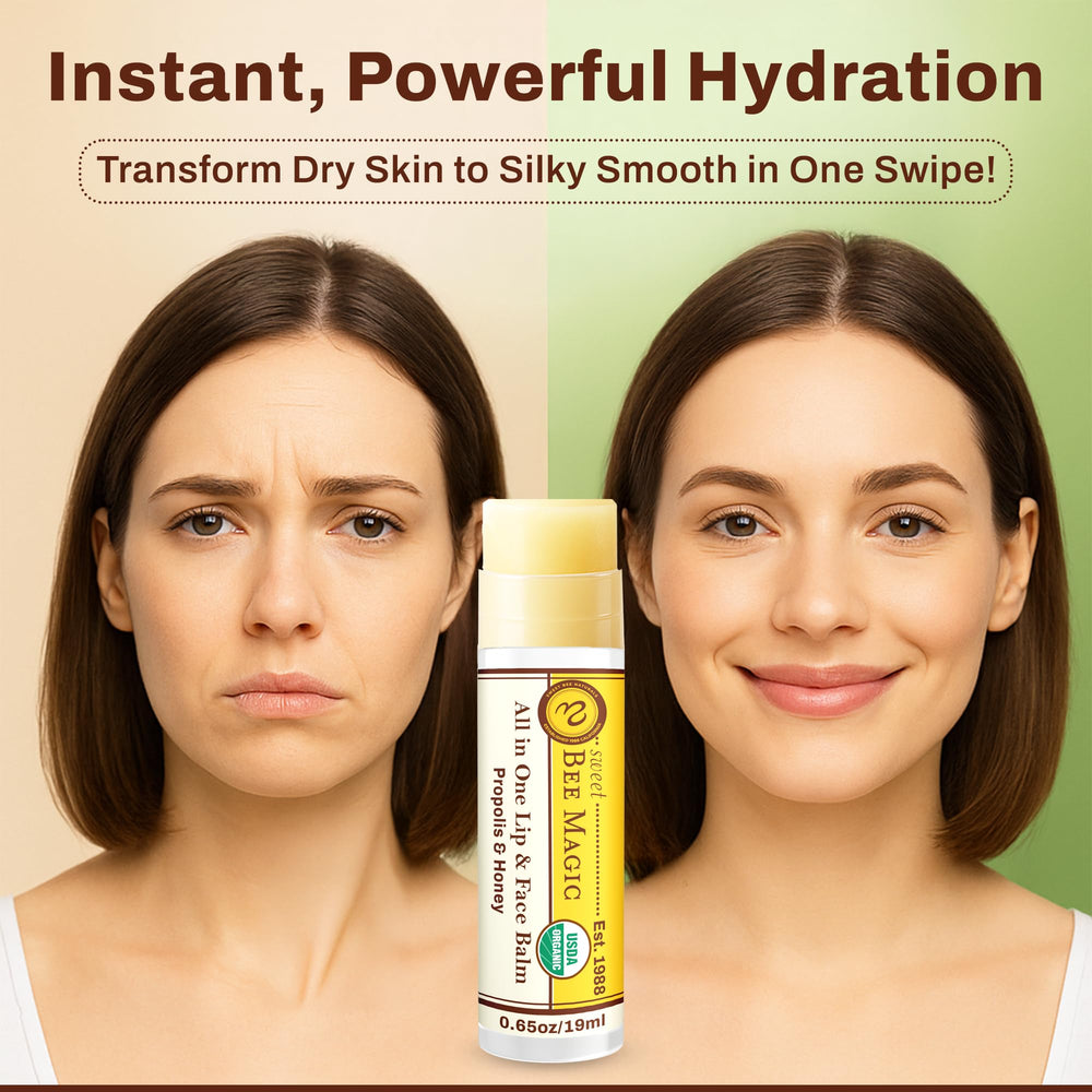Sweet Bee Naturals honey and propolis close-up highlighting antioxidant-rich ingredients