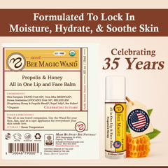 Sweet Bee Naturals lip balm application twist demonstrates quick, comfortable lip moisturization