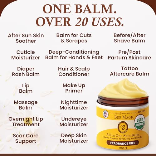 Sweet Bee Naturals balm in home setting for daily skincare