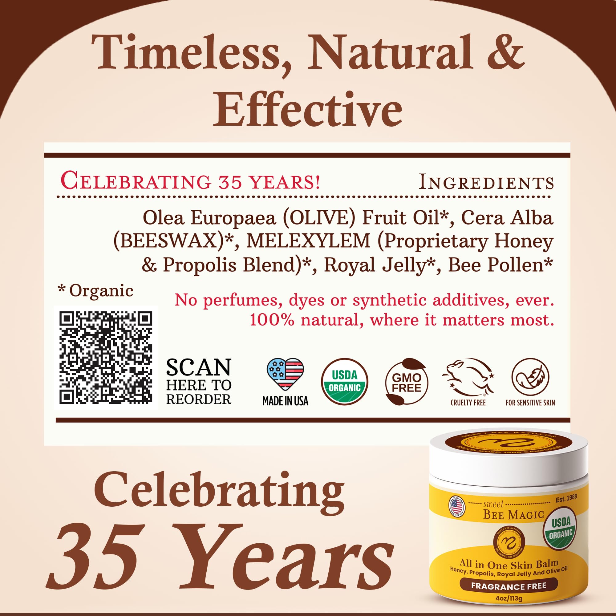 Sweet Bee Naturals honey-propolis blend with antioxidant-rich nourishment