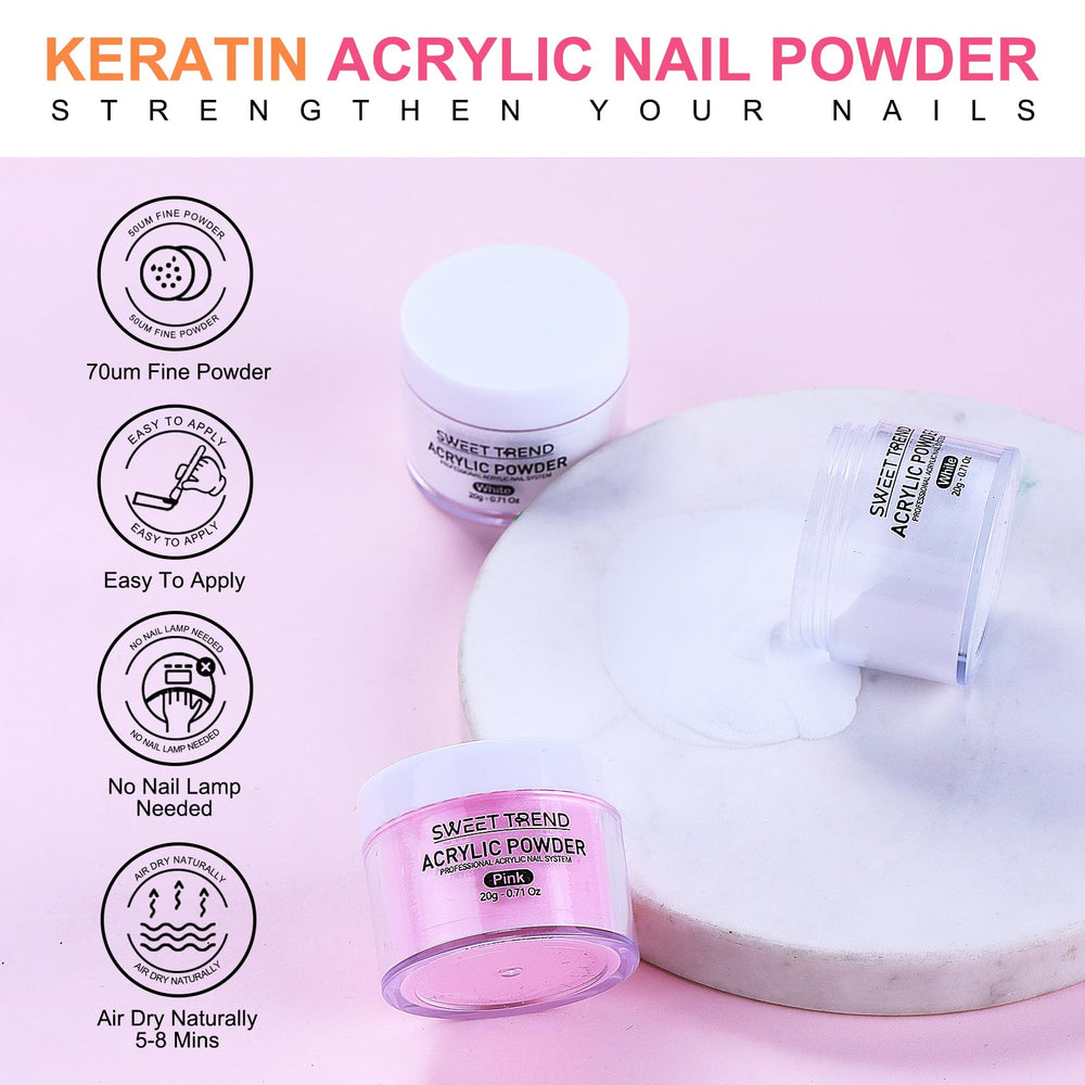 Sweet Trend carving powder and sequins offer vibrant color and customization options.