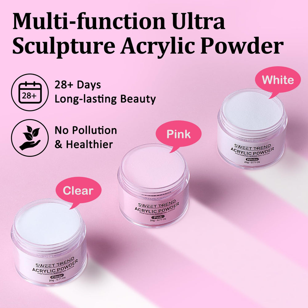 Sweet Trend 60ml acrylic liquid monomer for consistent mixing.